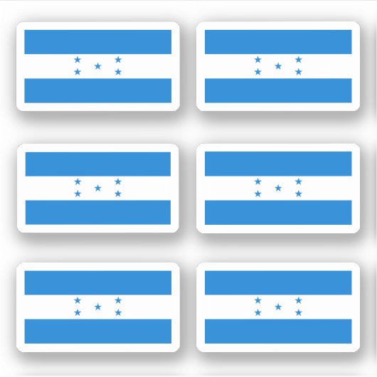 honduranische Flagge Aufkleber (Vorderseite)