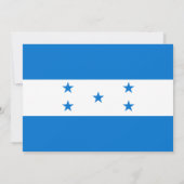 honduranische Flagge, Flagge von Honduras Hochzeit Einladung (Rückseite)