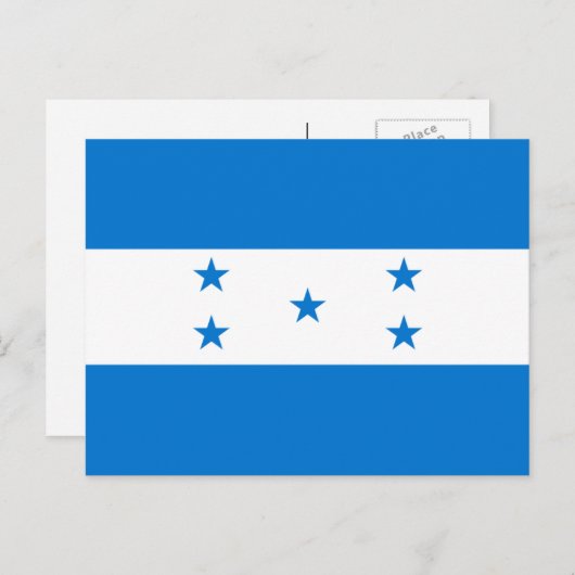 honduranische Flagge, Flagge von Honduras Postkarte (Vorne/Hinten)