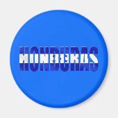 honduranische Flagge mit Logo-Emblem-Geschenken Magnet (Vorne)