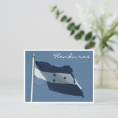 honduranische Flagge Postkarte (Stehend Vorderseite)