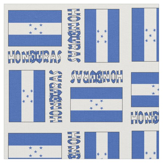honduranische Flagge und Honduras Stoff (Nahaufnahme)