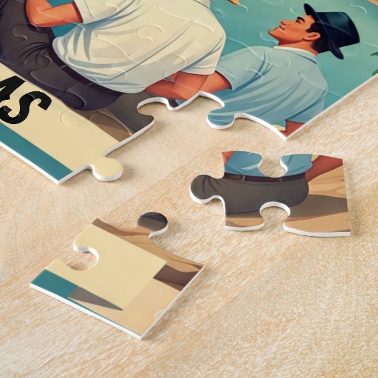 Honduras BAHIA DE TRUJILLO Retro poster Puzzle (Seite)