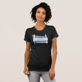Honduras-Bürsten-Flagge T-Shirt (Vorne ganz)