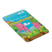 honduras Cartoon Travel Print. Magnet (Rechte Seite)