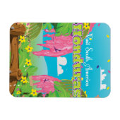 honduras Cartoon Travel Print. Magnet (Horizontal)