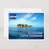 Honduras - Cayos Cochinos - Postkarte (Vorne/Hinten)