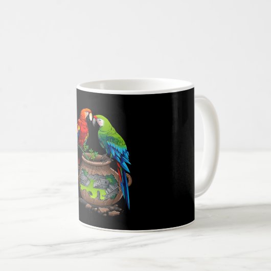 Honduras, Copan maya, loros Kaffeetasse (VorderseiteRechts)