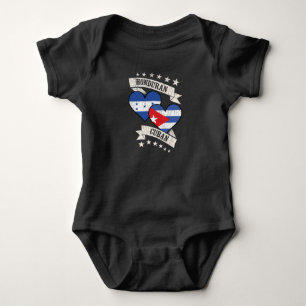 Honduras Cuban Heart Flags Honduras Kuba Baby Strampler