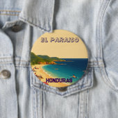 Honduras EL PARAISO Retro poster Button (Beispiel)