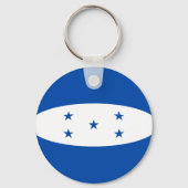 Honduras Fisheye Flag Schlüsselanhänger (Vorderseite)