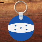 Honduras Fisheye Flag Schlüsselanhänger (Vorderseite)