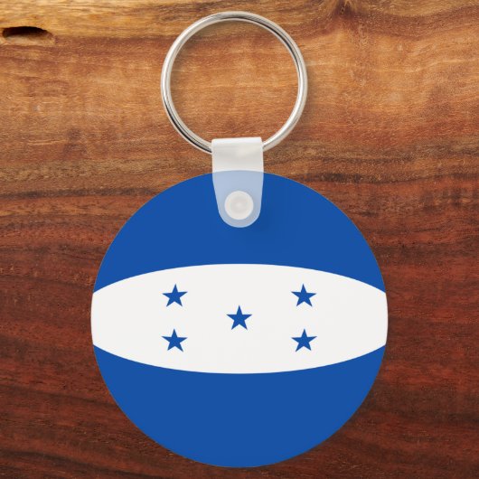 Honduras Fisheye Flag Schlüsselanhänger (Vorderseite)