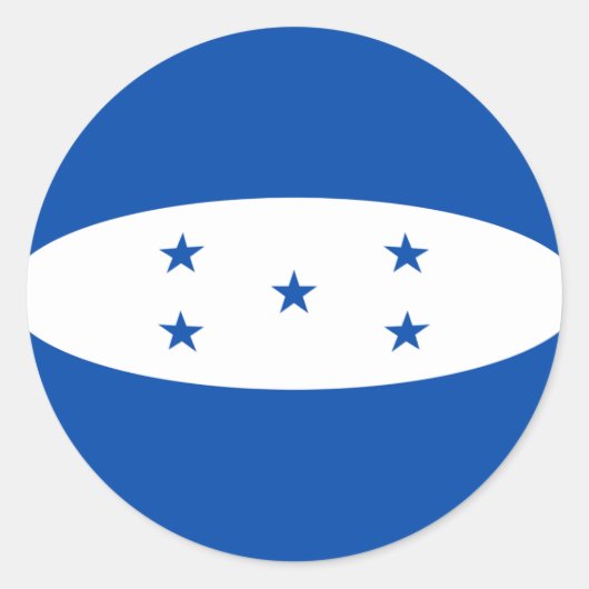 Honduras Fisheye Flag Sticker (Vorderseite)