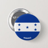 Honduras Flag Charming Patriotic Button (Vorne & Hinten)