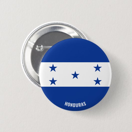 Honduras Flag Charming Patriotic Button (Vorne & Hinten)