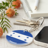 Honduras Flag Charming Patriotic Schlüsselanhänger (Vorderseite rechts)