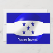 Honduras Flag Design Einladung (Vorderseite)