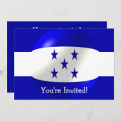 Honduras Flag Design Einladung (Vorne/Hinten)