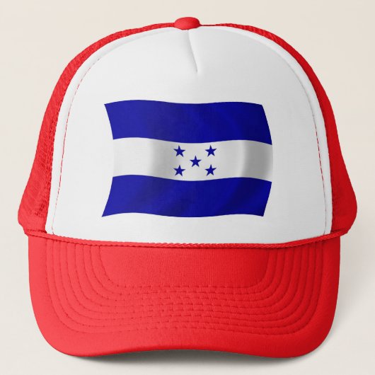 Honduras Flag Hat Truckerkappe (Vorderseite)