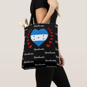 Honduras Flag & Heart Honduras Flag Mode / Sport Tasche