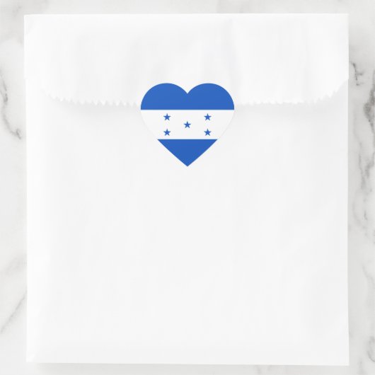 Honduras Flag Heart Sticker (Tasche)