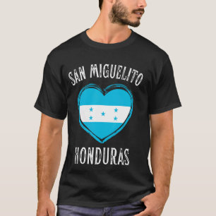Honduras Flag Herz San Miguelito T-Shirt