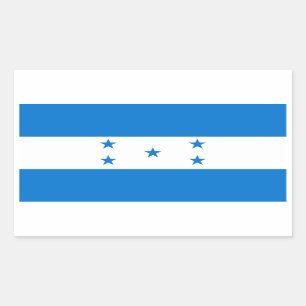 Honduras Flag HN Rechteckiger Aufkleber