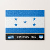 Honduras Flag & Honduras Land / Honduras Puzzle (Horizontal)