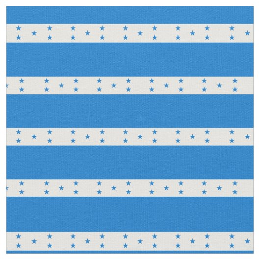 Honduras Flag & Honduras Trendy Fabric /mode Stoff (Nahaufnahme)