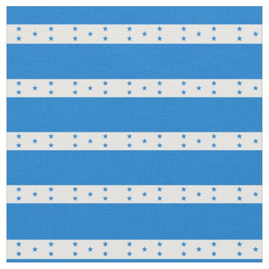 Honduras Flag & Honduras Trendy Fabric /mode Stoff (Nahaufnahme)