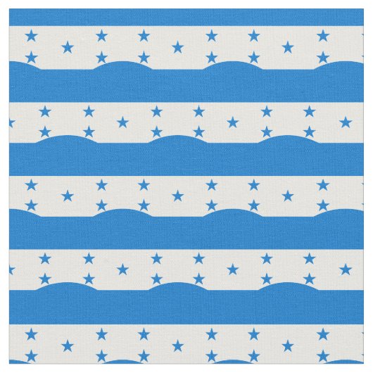 Honduras Flag & Honduras Trendy Fabric /mode Stoff (Nahaufnahme)