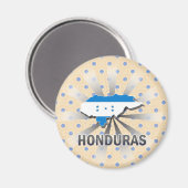 Honduras Flag Karte 2.0 Magnet (Vorderseite/Rückseite)