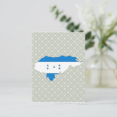 Honduras Flag Karte in voller Größe (Stehend Vorderseite)