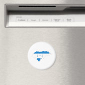 Honduras Flag Karte Magnet (In Situ (Geschirrspüler))