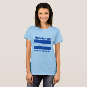 Honduras-Flag + Karte + Text-T - Shirt (Vorne ganz)