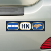 Honduras Flag Map Code Autoaufkleber (Auf Auto)
