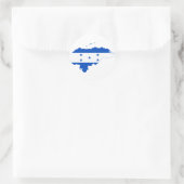 Honduras Flag Map HN Runder Aufkleber (Tasche)