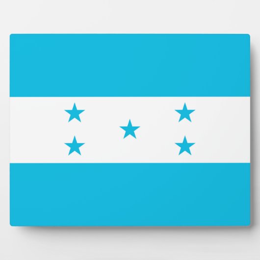 Honduras Flag Plaque Fotoplatte (Vorderseite)