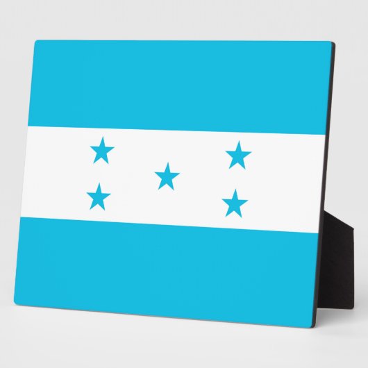 Honduras Flag Plaque Fotoplatte (Seite)