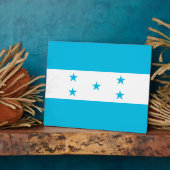Honduras Flag Plaque Fotoplatte (Seite)