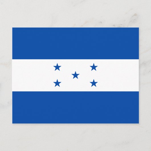 Honduras Flag Postcard Postkarte (Vorderseite)