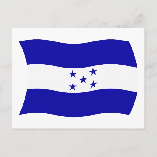 Honduras Flag Postcard Postkarte (Vorderseite)