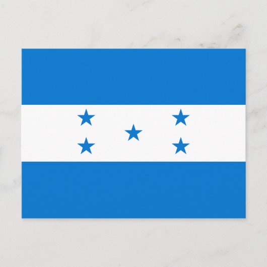 Honduras Flag Postcard Postkarte (Vorderseite)