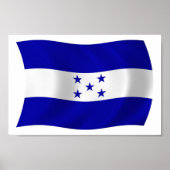 Honduras Flag Poster Print (Vorne)