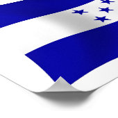 Honduras Flag Poster Print (Ecke)