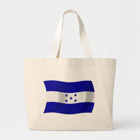 Honduras Flag Tote Bag Jumbo Stoffbeutel (Vorne)