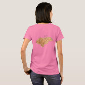 Honduras Flag und Map dk T - Shirt (Schwarz voll)