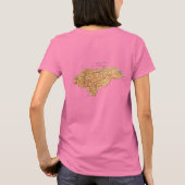 Honduras Flag und Map dk T - Shirt (Rückseite)