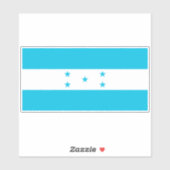 Honduras-Flagge Aufkleber (Blatt)